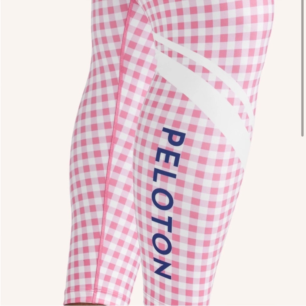 Peloton gingham high rise leggings size large - Picture 2 of 9
